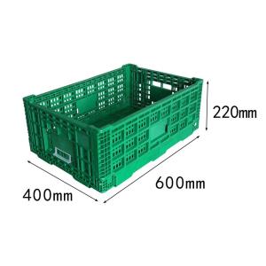 Fold Storage Baskets Ventilated Plastic Stacking Crates With Customer Logo