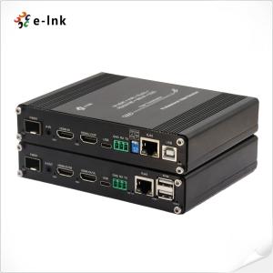 China Multifunctional 4K 60Hz HDMI KVM Fiber Extender with 10/100M Ethernet & RS232 / RS485 & IR on sale