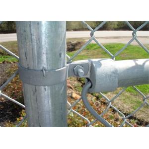 China Chain wire Fence for sale 65MM X 65MM X 4.00MM black powder  coated on sale