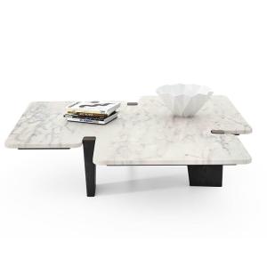 Cheap 700mm Customized Coffee Table 1.4m Titanium Italian Style Marble for sale