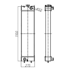 205-03-35151 Hydraulic Excavator HB215 HB205 HB205-1 HB215-1 Radiator