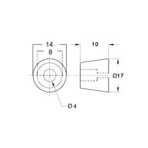 Small Rubber feet For Guitar amplifiers