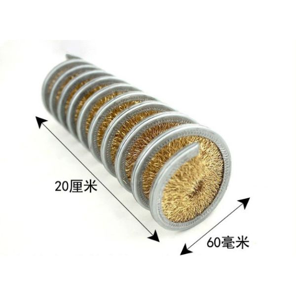 Cold Pier Wire Rust Removal Powder Removal Dust Prevention Spiral Inner Winding Spring Brush Roller
