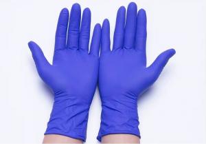 China Thickening Purple Disposable Nitrile Glove Industrial 4.5g Gram Nitrile Exam Gloves on sale