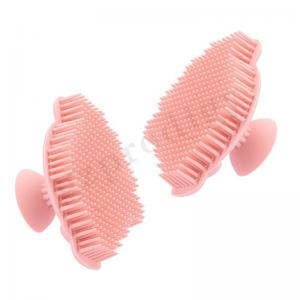 China Baby Bath Silicone And Sclap Cap Brush Baby Safety Hair Shampooer Brush on sale