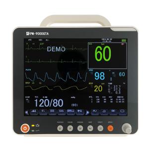 Multi-Parameter Patient Monitor With ECG Resp SpO2 Nibp Temp and Moveable Stand