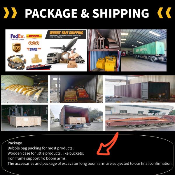 Excavator Long Reach Boom and Arm Extended Boom Arm in 15m 16m 17m 18m Sizes for Construction Machinery Parts