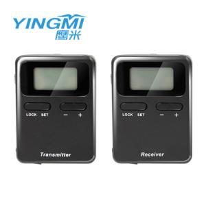 Black Color High Performance Whisper Tour Guide System , Tour Guide Speaker
