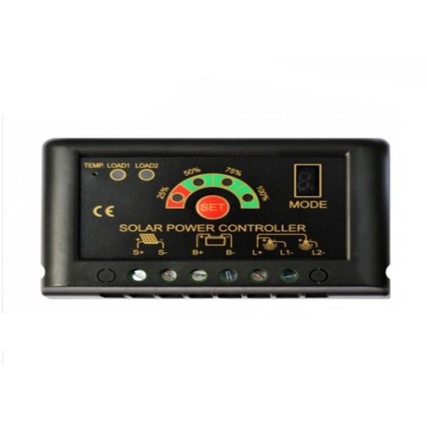 IP56 Small Solar Charge Controller With Auto Rated Voltage Battery 5A 10A 15A