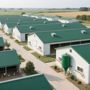 Complete Raising Solutions Automatic Chicken Breeding Prefab Poultry Building