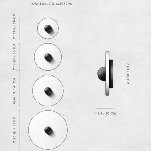 Modern American Design Median Sconce Alabaster Stone Disk Shade LED Wall Lamp