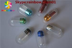 Cheap Rhino empty pill bottles for sale sex pill bottle with ring cap capsule shaped container wholesale pill bottles for sale