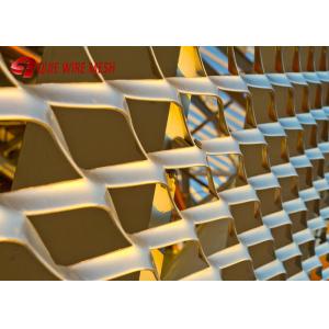 Galvanized Architectural Metal Mesh , Expanded Mesh Screen SGS Certification for facade building