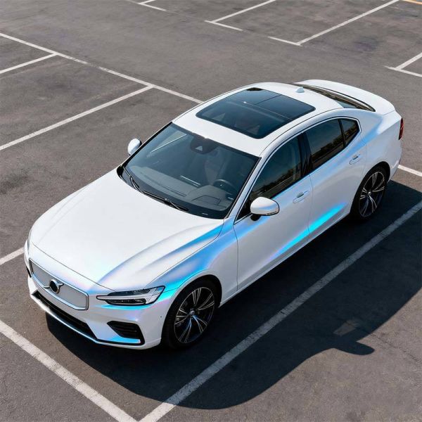 Quality 1.52mx17.5m Color Shift Vinyl Car Wrap Weather Resistant Satin White Car Wrap Waterproof HYC1068 wholesale