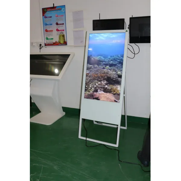 Portable Mobile 32 Inch Digital Menu Board For Restaurant Shopping Mall