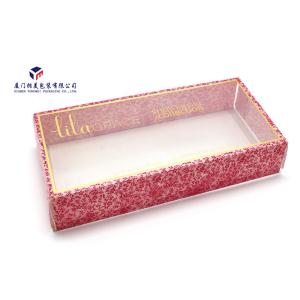 Cosmetics Clear PVC Box Custom Printed Plastic Boxes Open From Two Sides