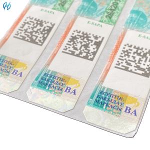 Custom Order Accept Tax Stamp Duty Adhesive Security Paper 100000 MOQ