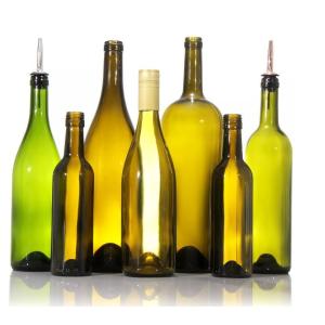 Customized Custom Make 500ml Round Shape Burgundy Wine Bottle Red Wine Glass