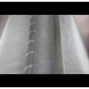 Decorative Patterns Perforated Metal Cylinder , Textile Perforated Round Tubing