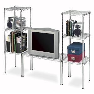 Carbon Steel Or SS 304 Home Wire Shelving TV Stands Modular Units For Household