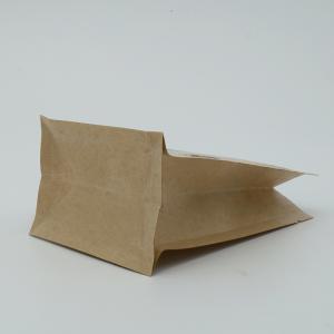 Recyclable And Compostable Eight Sided Sealing Kraft Paper Bags For Tea