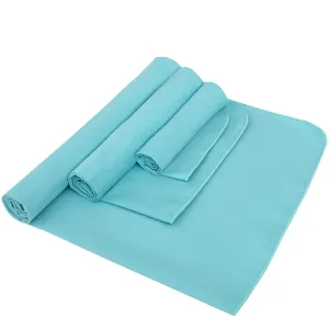 Cheap 80% Polyester 20% Polyamide Plain Color Suede Microfiber Suede Towel Quick Drying Sport Towel with Elastic Band for sale