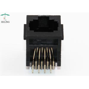 1.27 mm Terminal Pitch Vertical RJ45 Modular Jack 8P8C THT Top Entry