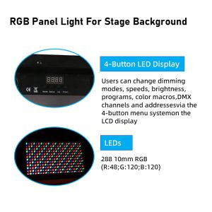 DJ Strobe LED Bars Wall Wash Light 36W Disco Dj Stage LED Strobe Light DMX RGB