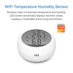 Tuya Smart Digital Wifi Temperature And Humidity Sensor LCD Screen With Alexa