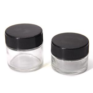 Clear Cosmetic Glass Jar 200ml Lotion Jars With Lids
