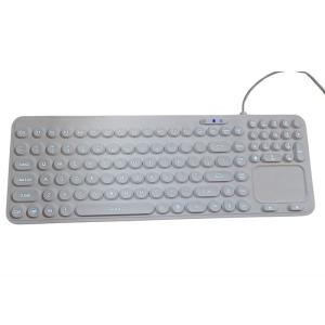 DOT Round Shape Medical Keyboard with touchpad and white LED supporting smart