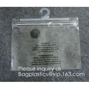 China Cloth Hanger Hook Plastic Bags With Zip lockk Hook Packaging Bag For Underwear Bikini Clothes,garment girl's bar packaging on sale