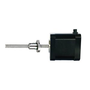 Cheap Nema23 2 Phase 4 Wire Linear Hybrid Stepper Motor 100N Force Ball Screw Stepper Motor for sale