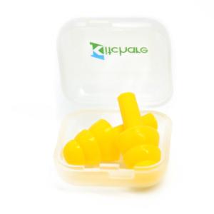 Yellow Waterproof 32dB Silicone Swimming Ear Plug