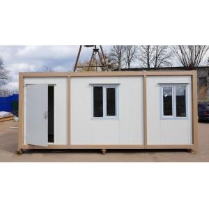 20ft Foldable Office Prefabricated Container House Easy Folding With Sandwich