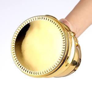 Creative Golden Skull Vodka Shot Whiskey Decanter Glass Bottle with Screw Cap