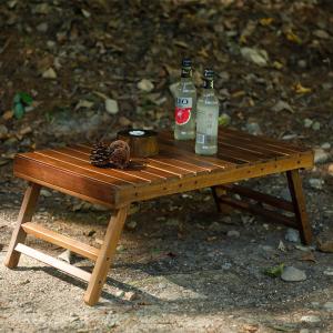 Oak Table For Camping With Foldable Legs Portable Folding Picnic Table