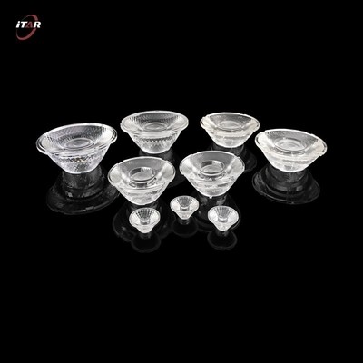 Quality Double Convex LED Optical Lenses Transparent 35mm PMMA PC Material wholesale