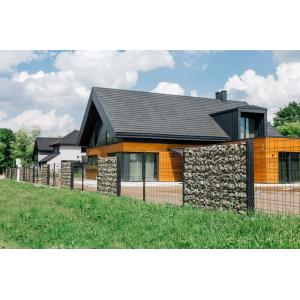 Wire Mesh 2mm Gabion Fence System Galvanized Pvc Coated Stone Filled Weld