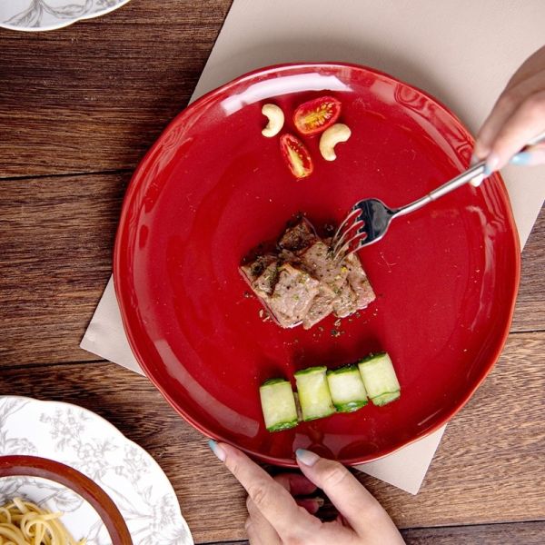 Irregular Nordic Ceramic Pumpkin Plate Set For 12 People Porcelain Table Plates