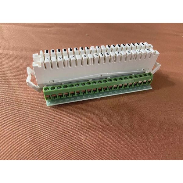 20 Pole Screw Terminal Block with 10 Pairs Krone Type PCB Type Disconnection or