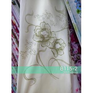 Wrinkle Resistant 40gsm Woven Printed Fabric With Floral Printed