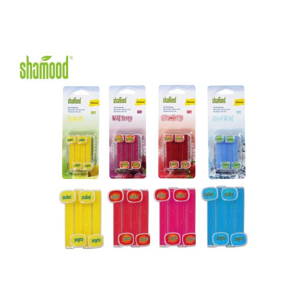Quality Car Vent Stick Custom Air Fresheners 4 Strips with Four Scents wholesale