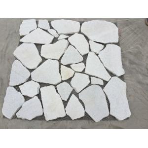 Snow White Quartzite Random Flagstone,Irregular Flagstone,Flagstone Wall