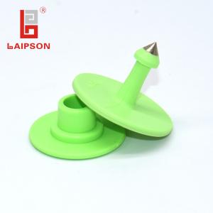 Cheap Mini Numbered UHF Ear Tag 32mm Dia Temperature Resistance For Sheep Ovine for sale