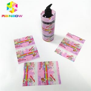 Cheap Transparent Laminated PVC Heat Shrink Sleeve , Wrap Bottle Sleeve Labels Customized for sale