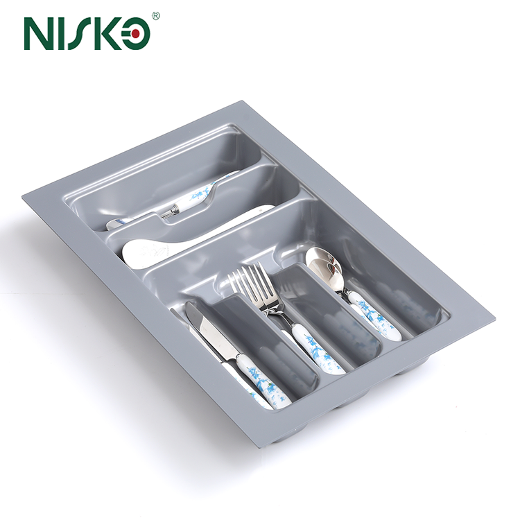 China Kitchen Flatware Tray Cutlery Insert Drawer Utensil Silverware Storage Organizer on sale
