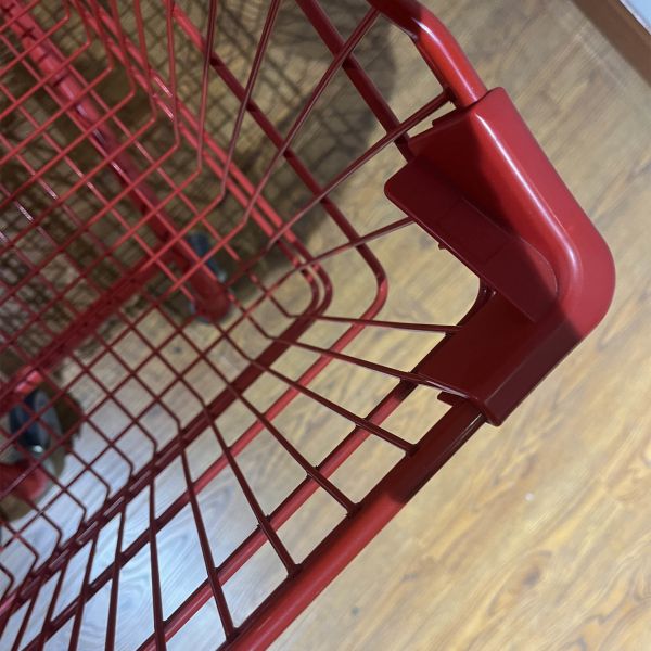 Customizable Spar light commercial 210L red shopping cart supermarket shopping cart