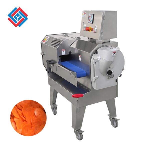 Double Frequency Conversion Control Potato And Carrot Cutting Machine Double Head