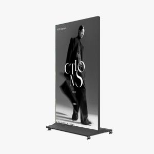 Full Screen 75''85''98' Moveable Vertical Digital Signage LCD Advertising Player